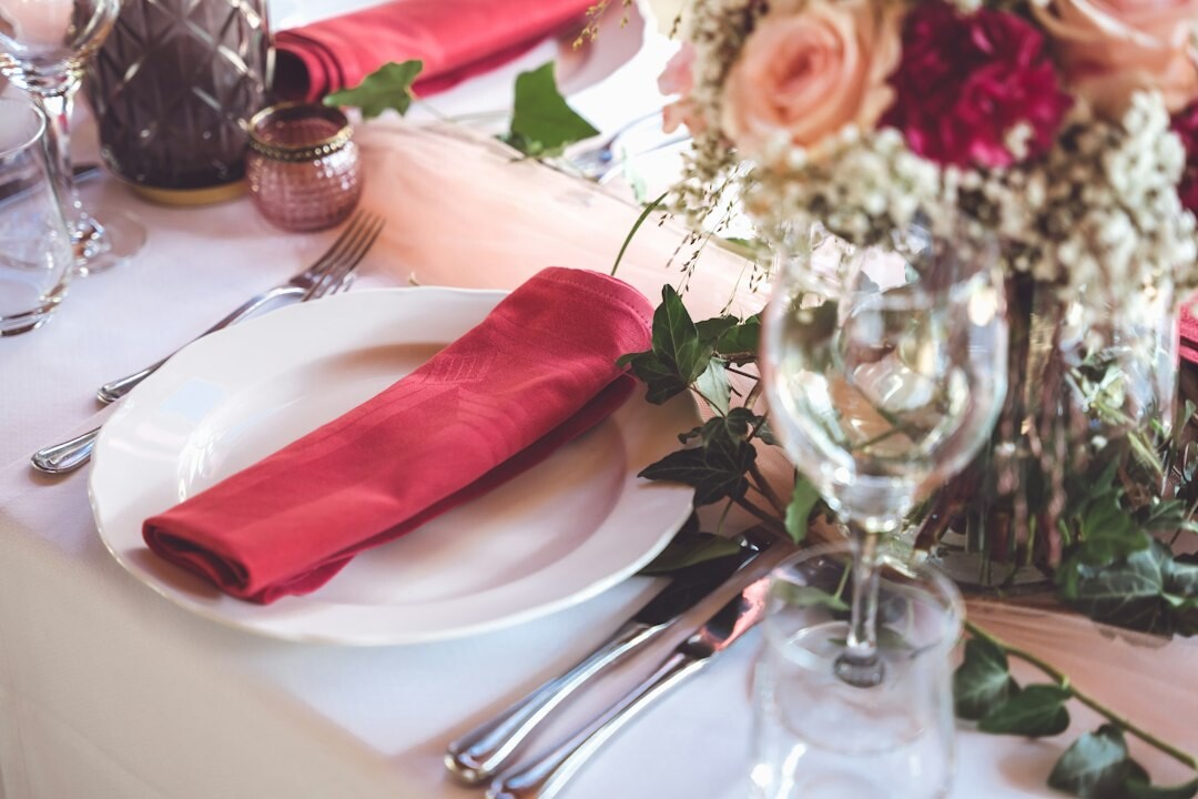 romantic dinner table