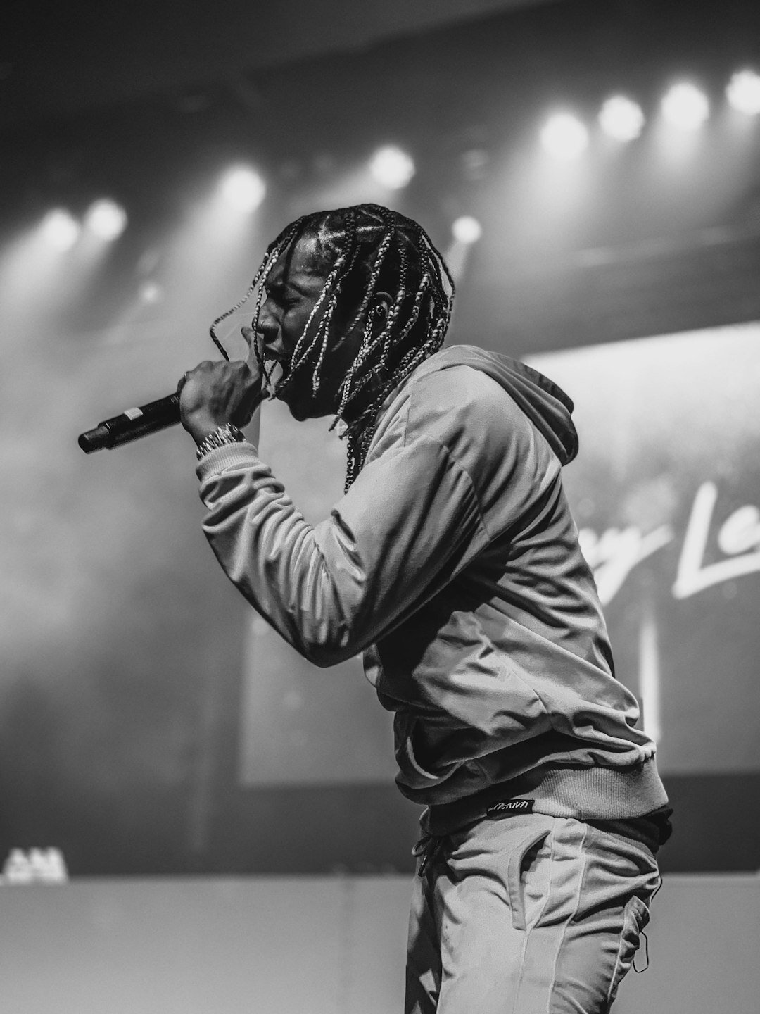 rapper performing on stage