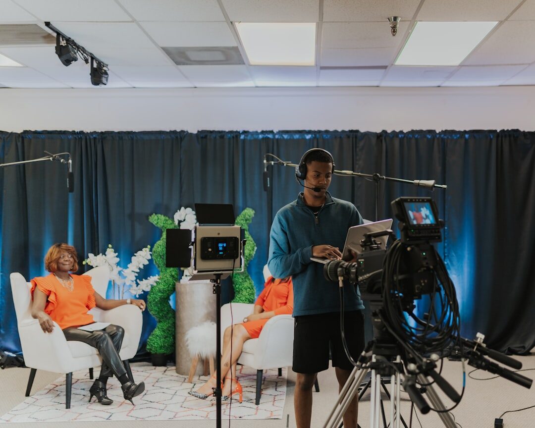 celebrity interview setup
