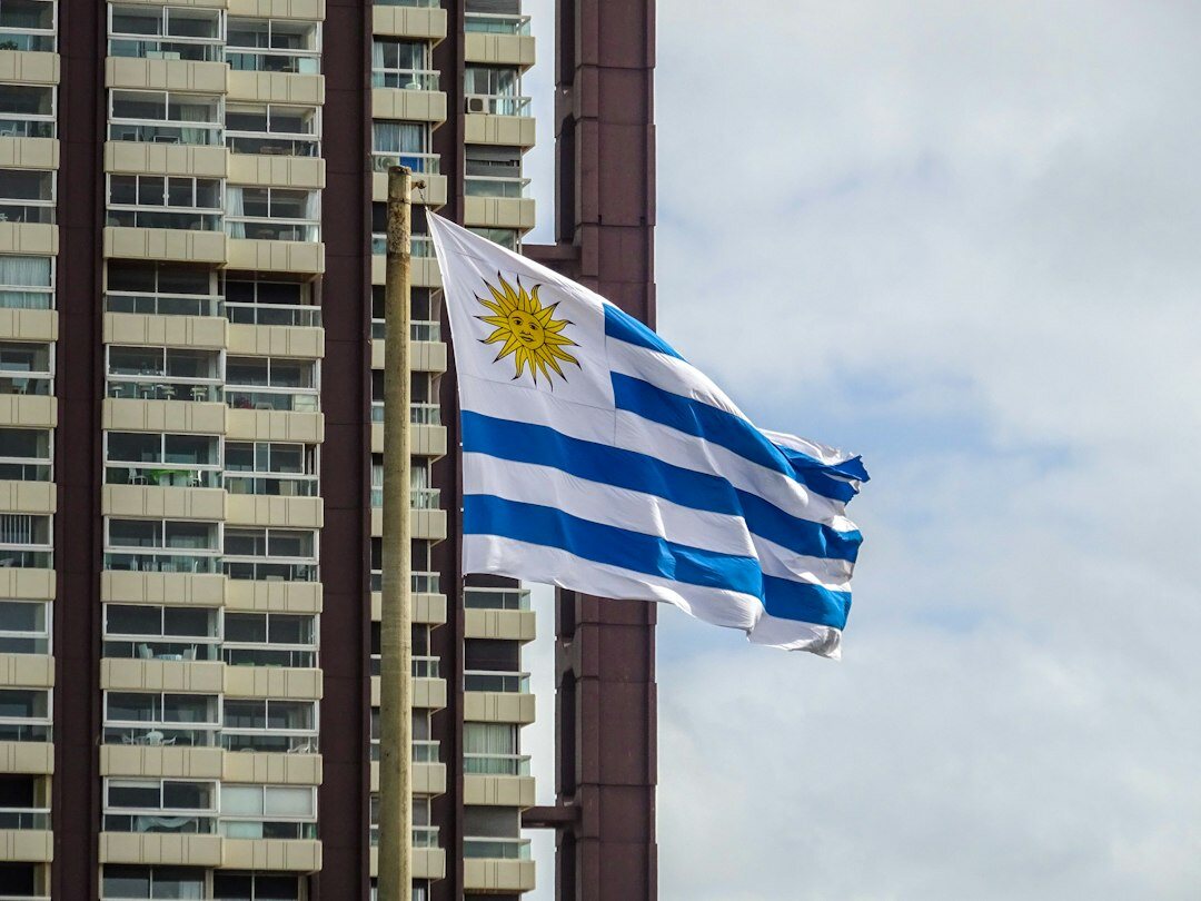 Football stadium celebration in Uruguay
